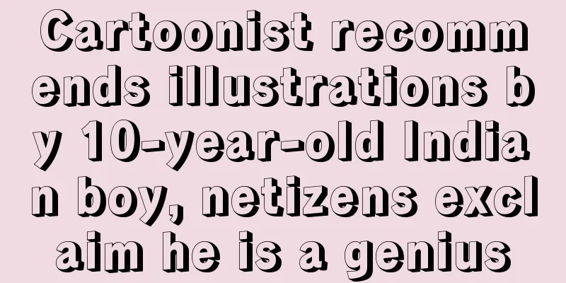 Cartoonist recommends illustrations by 10-year-old Indian boy, netizens exclaim he is a genius