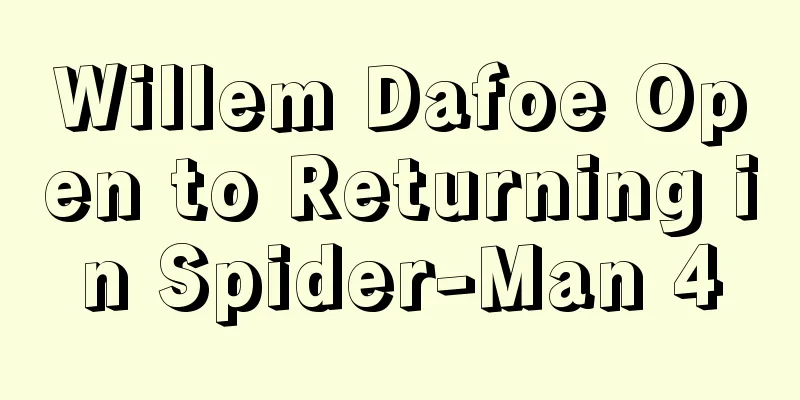 Willem Dafoe Open to Returning in Spider-Man 4