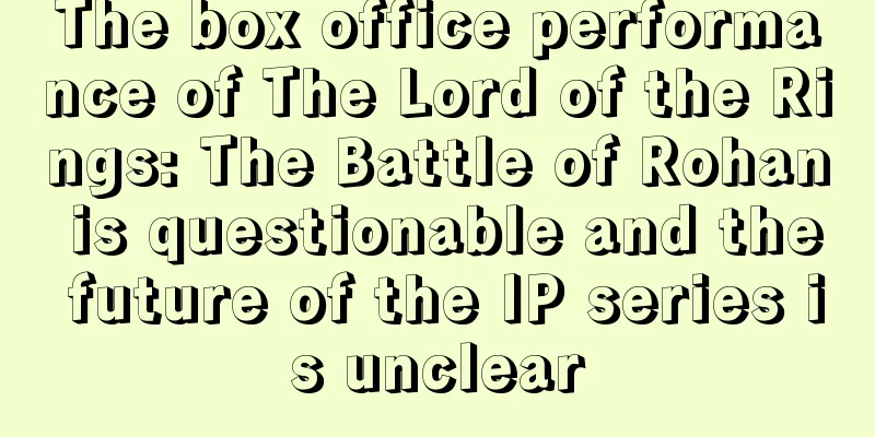The box office performance of The Lord of the Rings: The Battle of Rohan is questionable and the future of the IP series is unclear