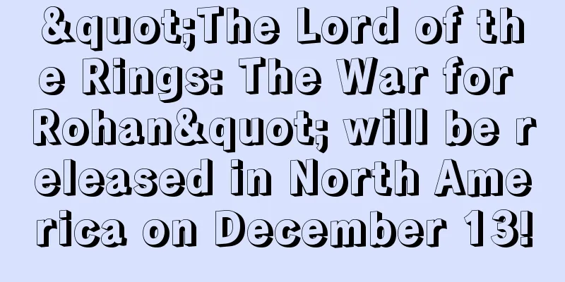 "The Lord of the Rings: The War for Rohan" will be released in North America on December 13!