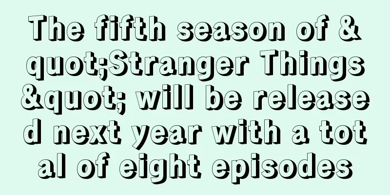 The fifth season of "Stranger Things" will be released next year with a total of eight episodes