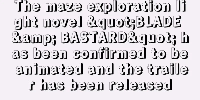 The maze exploration light novel "BLADE & BASTARD" has been confirmed to be animated and the trailer has been released