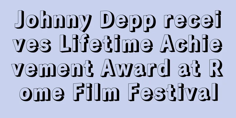 Johnny Depp receives Lifetime Achievement Award at Rome Film Festival