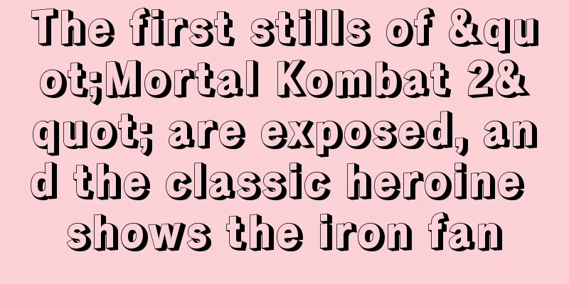 The first stills of "Mortal Kombat 2" are exposed, and the classic heroine shows the iron fan