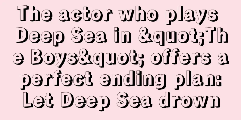 The actor who plays Deep Sea in "The Boys" offers a perfect ending plan: Let Deep Sea drown