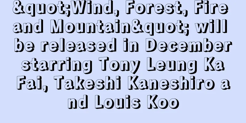 "Wind, Forest, Fire and Mountain" will be released in December starring Tony Leung Ka Fai, Takeshi Kaneshiro and Louis Koo