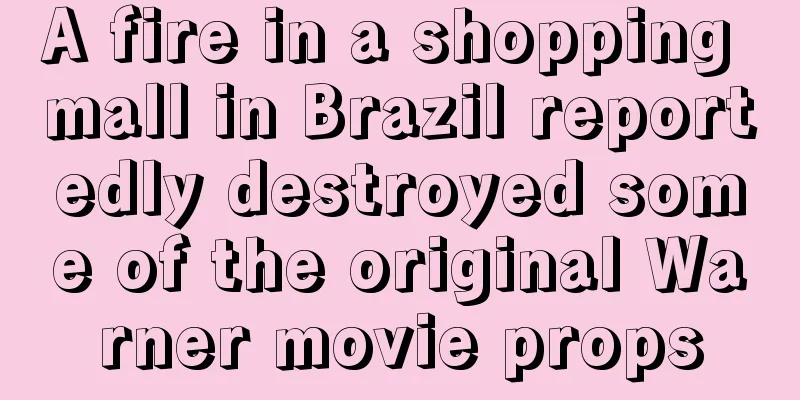 A fire in a shopping mall in Brazil reportedly destroyed some of the original Warner movie props