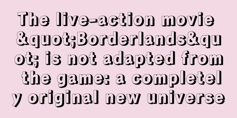 The live-action movie "Borderlands" is not adapted from the game: a completely original new universe