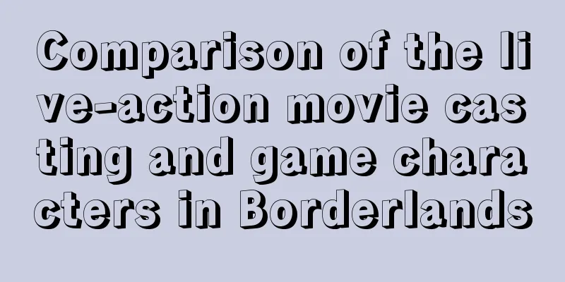 Comparison of the live-action movie casting and game characters in Borderlands