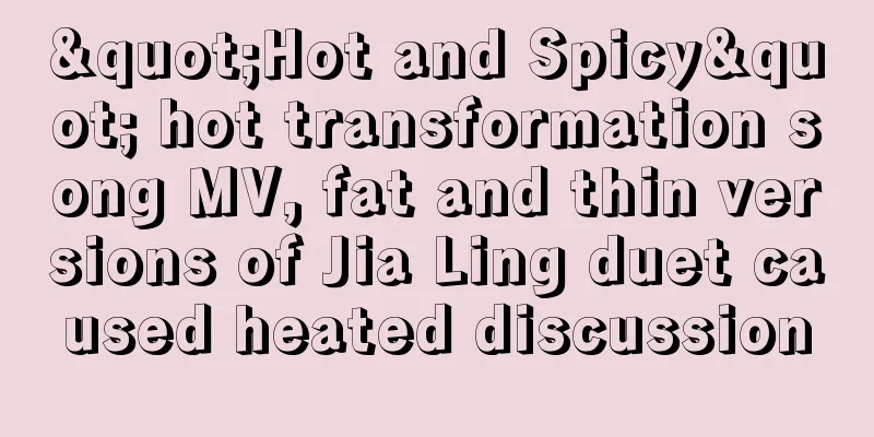 "Hot and Spicy" hot transformation song MV, fat and thin versions of Jia Ling duet caused heated discussion