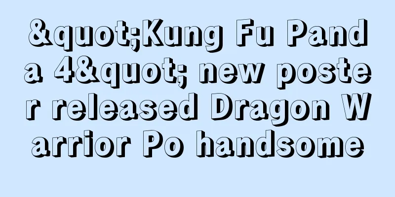 "Kung Fu Panda 4" new poster released Dragon Warrior Po handsome