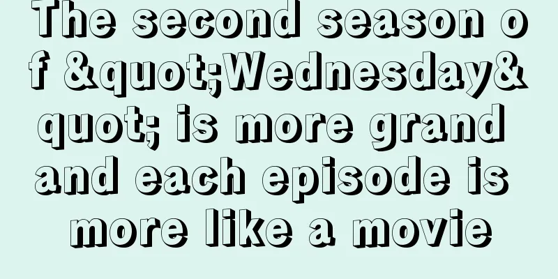 The second season of "Wednesday" is more grand and each episode is more like a movie