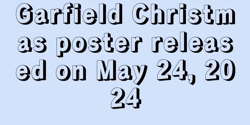 Garfield Christmas poster released on May 24, 2024