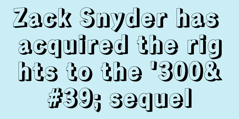 Zack Snyder has acquired the rights to the '300' sequel