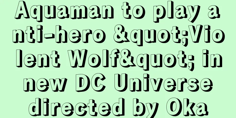 Aquaman to play anti-hero "Violent Wolf" in new DC Universe directed by Oka