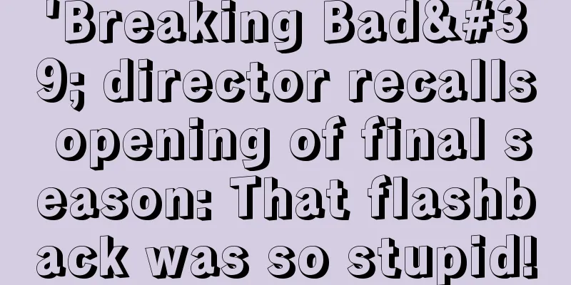 'Breaking Bad' director recalls opening of final season: That flashback was so stupid!