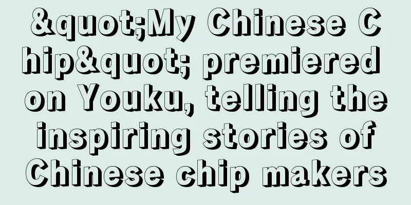 "My Chinese Chip" premiered on Youku, telling the inspiring stories of Chinese chip makers