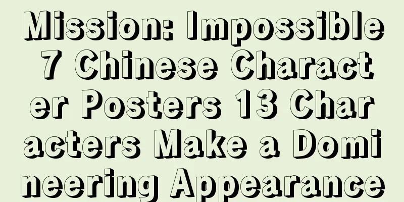 Mission: Impossible 7 Chinese Character Posters 13 Characters Make a Domineering Appearance