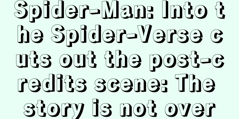 Spider-Man: Into the Spider-Verse cuts out the post-credits scene: The story is not over