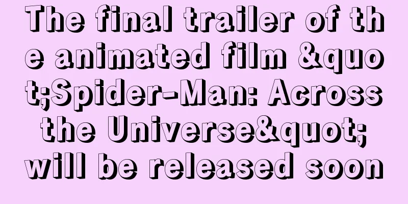 The final trailer of the animated film "Spider-Man: Across the Universe" will be released soon