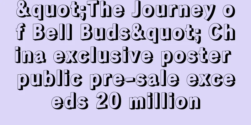 "The Journey of Bell Buds" China exclusive poster public pre-sale exceeds 20 million