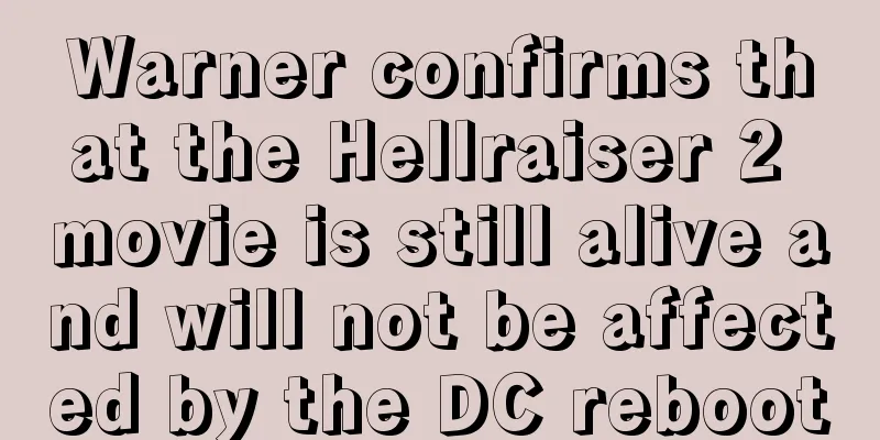 Warner confirms that the Hellraiser 2 movie is still alive and will not be affected by the DC reboot