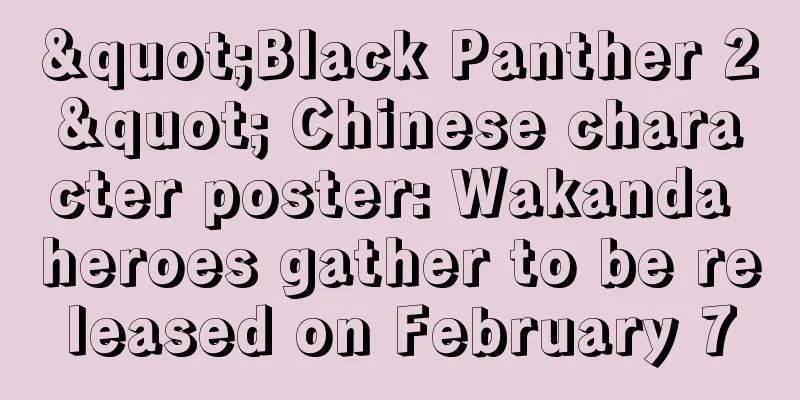 "Black Panther 2" Chinese character poster: Wakanda heroes gather to be released on February 7