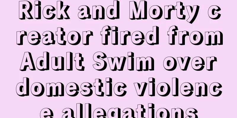 Rick and Morty creator fired from Adult Swim over domestic violence allegations