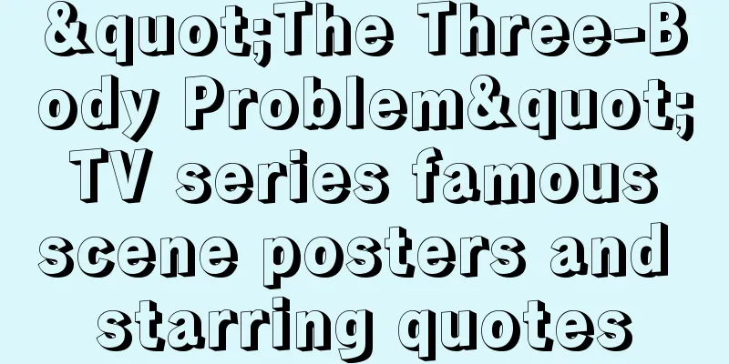 "The Three-Body Problem" TV series famous scene posters and starring quotes