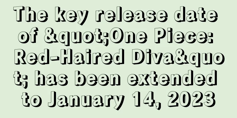 The key release date of "One Piece: Red-Haired Diva" has been extended to January 14, 2023