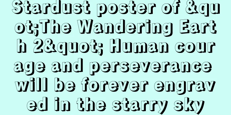 Stardust poster of "The Wandering Earth 2" Human courage and perseverance will be forever engraved in the starry sky
