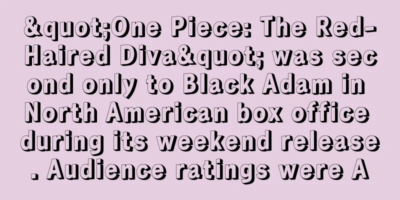 "One Piece: The Red-Haired Diva" was second only to Black Adam in North American box office during its weekend release. Audience ratings were A
