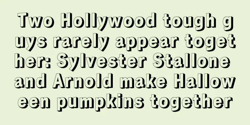 Two Hollywood tough guys rarely appear together: Sylvester Stallone and Arnold make Halloween pumpkins together