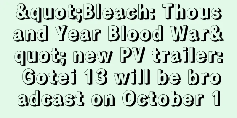 "Bleach: Thousand Year Blood War" new PV trailer: Gotei 13 will be broadcast on October 10