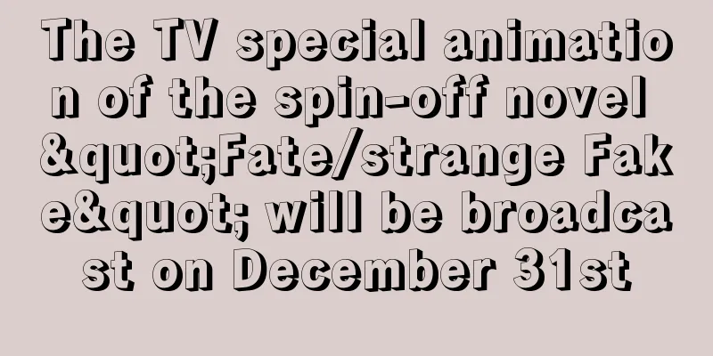 The TV special animation of the spin-off novel "Fate/strange Fake" will be broadcast on December 31st