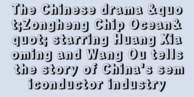 The Chinese drama "Zongheng Chip Ocean" starring Huang Xiaoming and Wang Ou tells the story of China's semiconductor industry