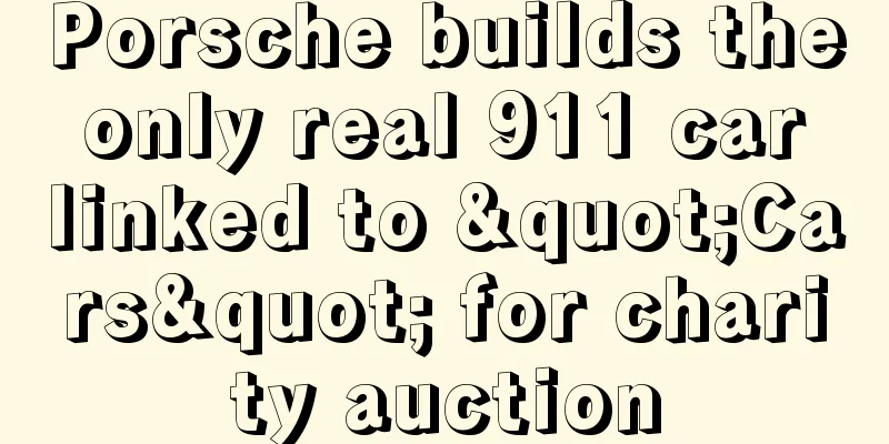 Porsche builds the only real 911 car linked to "Cars" for charity auction