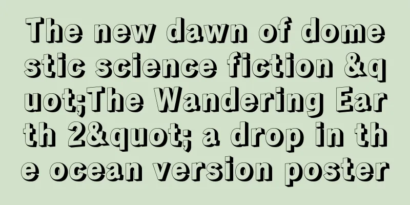 The new dawn of domestic science fiction "The Wandering Earth 2" a drop in the ocean version poster