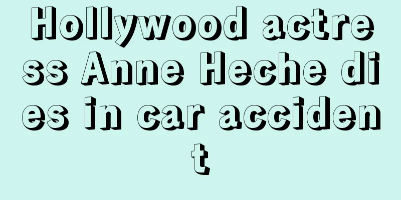 Hollywood actress Anne Heche dies in car accident