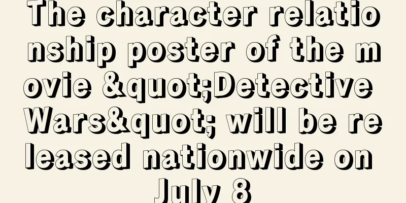 The character relationship poster of the movie "Detective Wars" will be released nationwide on July 8
