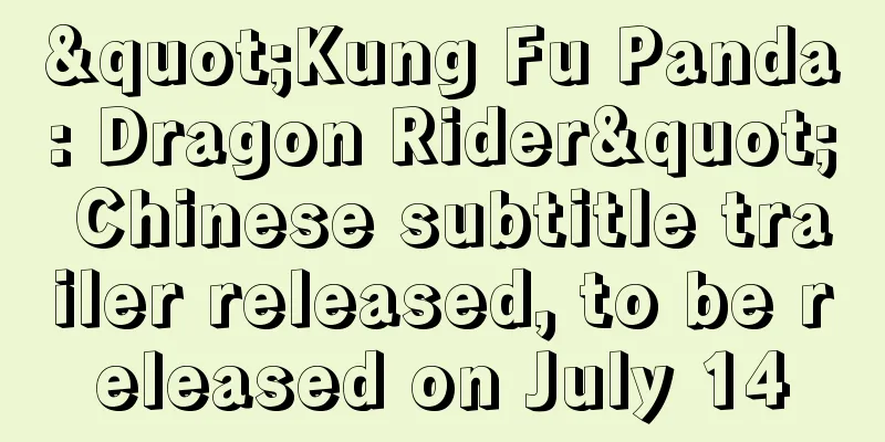 "Kung Fu Panda: Dragon Rider" Chinese subtitle trailer released, to be released on July 14