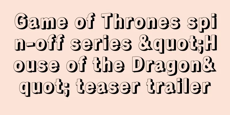 Game of Thrones spin-off series "House of the Dragon" teaser trailer