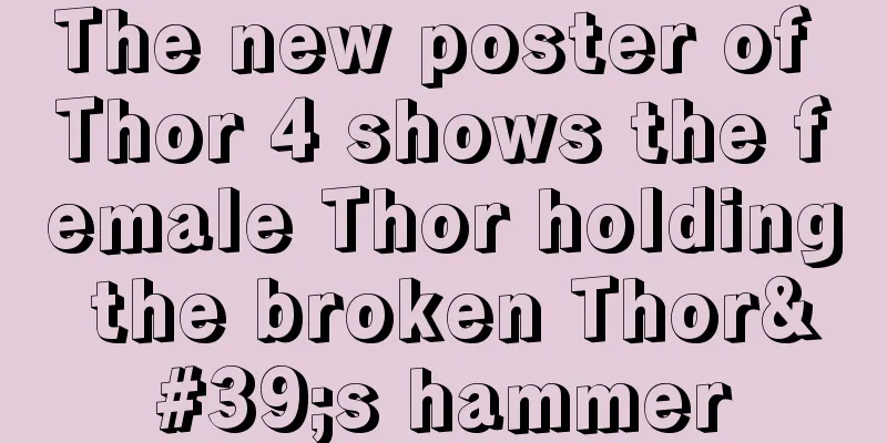 The new poster of Thor 4 shows the female Thor holding the broken Thor's hammer