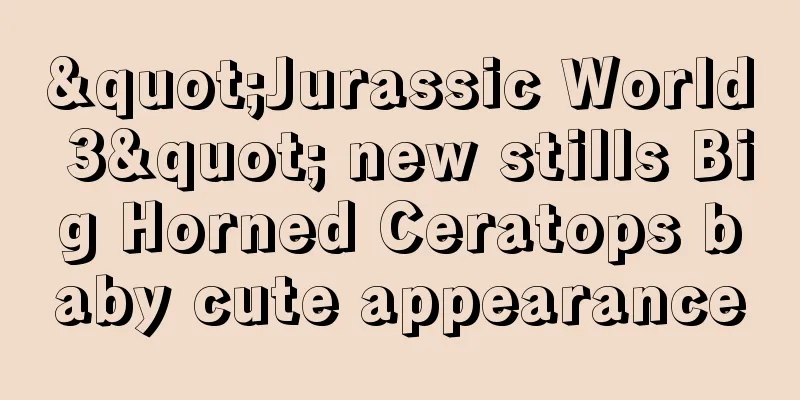 "Jurassic World 3" new stills Big Horned Ceratops baby cute appearance