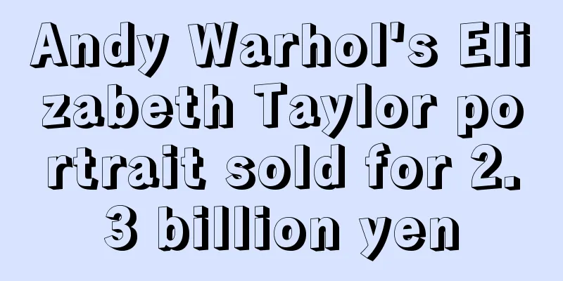 Andy Warhol's Elizabeth Taylor portrait sold for 2.3 billion yen