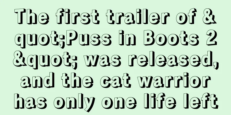 The first trailer of "Puss in Boots 2" was released, and the cat warrior has only one life left