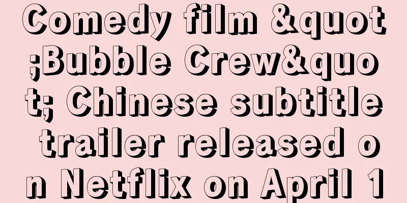 Comedy film "Bubble Crew" Chinese subtitle trailer released on Netflix on April 1