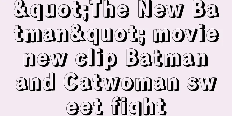 "The New Batman" movie new clip Batman and Catwoman sweet fight