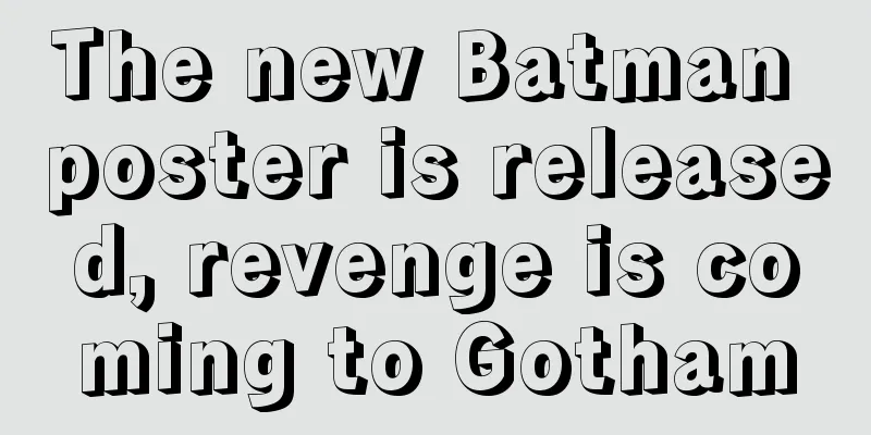 The new Batman poster is released, revenge is coming to Gotham