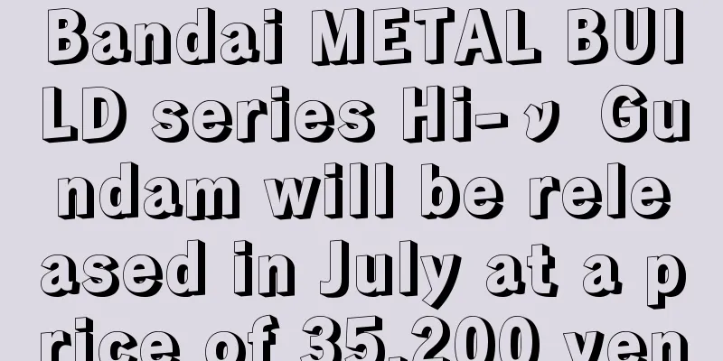 Bandai METAL BUILD series Hi-ν Gundam will be released in July at a price of 35,200 yen